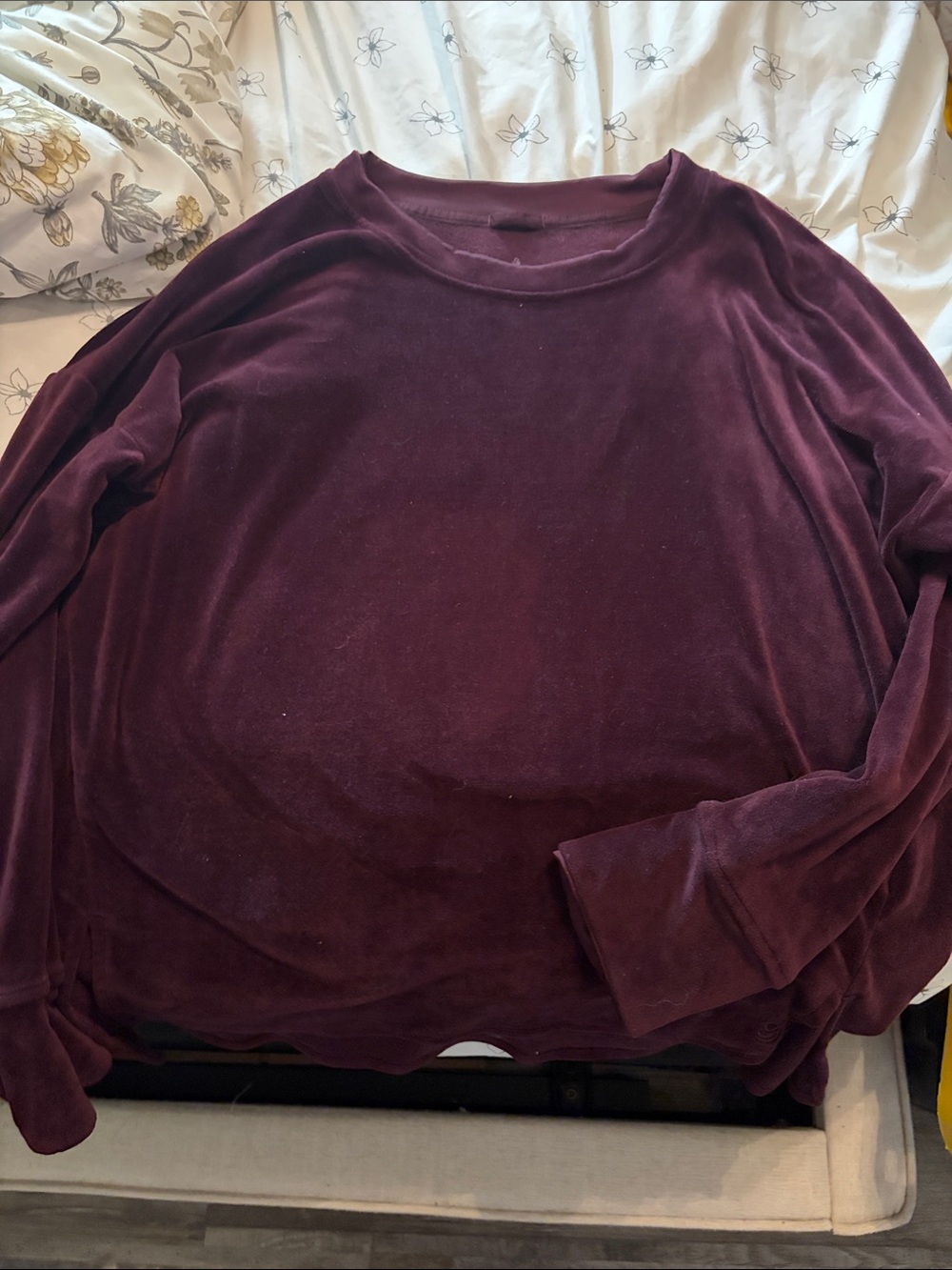 Cuddle duds Burgundy Long-Sleeve Sweater